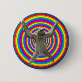 Chapa Redonda De 5 Cm Pereza del arco iris