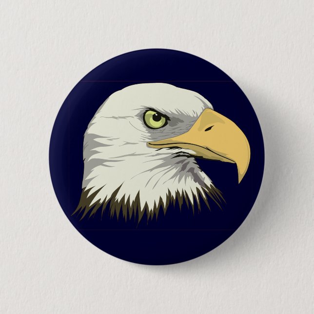 Chapa Redonda De 5 Cm Perfil de Eagle (Anverso)