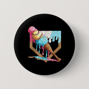 Chapa Redonda De 5 Cm Perforación De Béisbol Para Niños De Placa De Hoga