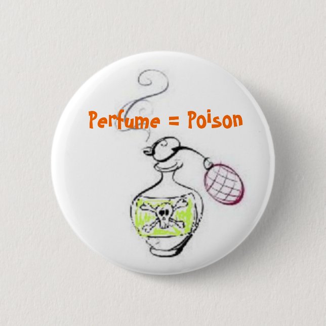 Chapa Redonda De 5 Cm Perfume = Veneno (Anverso)