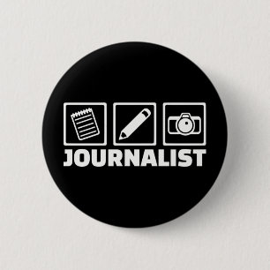 Chapa Redonda De 5 Cm Periodista