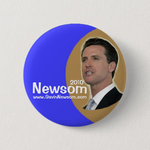 Chapa Redonda De 5 Cm Perno 2010 de Gavin Newsom