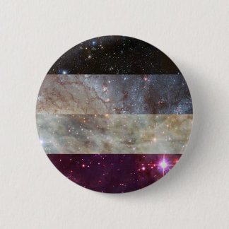 Chapa Redonda De 5 Cm Perno asexual de la bandera de la nebulosa