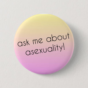 Chapa Redonda De 5 Cm Perno asexual del orgullo