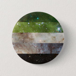 Chapa Redonda De 5 Cm Perno de la bandera de la nebulosa de Aromantic
