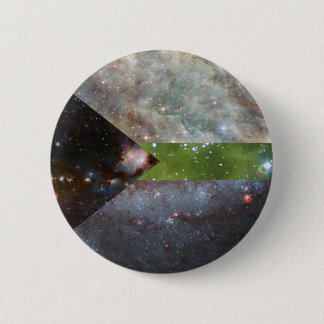 Chapa Redonda De 5 Cm Perno de la bandera de la nebulosa de Demiromantic