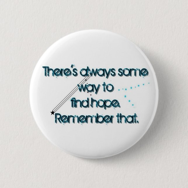 Chapa Redonda De 5 Cm perno de la esperanza (Anverso)