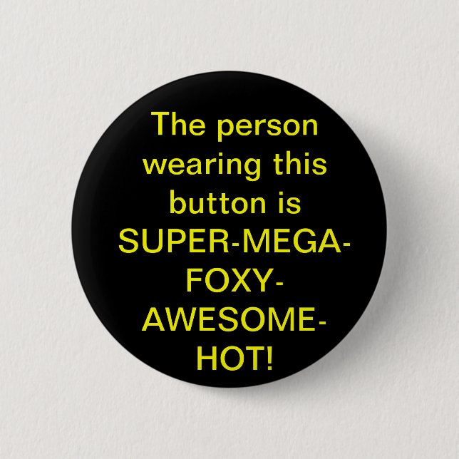 Chapa Redonda De 5 Cm Perno de SUPERMEGAFOXYAWESOMEHOT (Anverso)