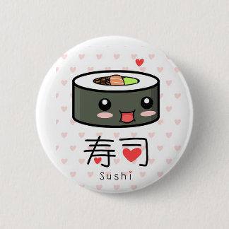 Chapa Redonda De 5 Cm Perno del amor del sushi