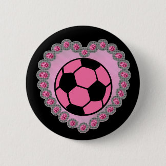Chapa Redonda De 5 Cm Perno del balón de fútbol del encanto