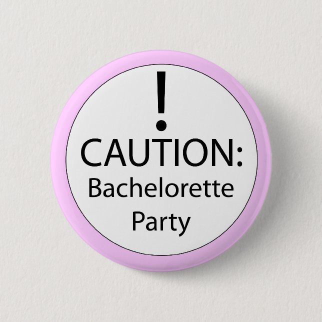 Chapa Redonda De 5 Cm Perno del fiesta de Bachelorette (Anverso)