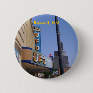 Chapa Redonda De 5 Cm Perno del museo del UFO de Roswell