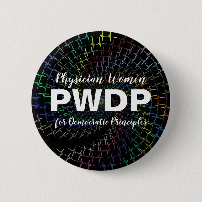 Chapa Redonda De 5 Cm Perno del vórtice del ecg de PWDP (Anverso)