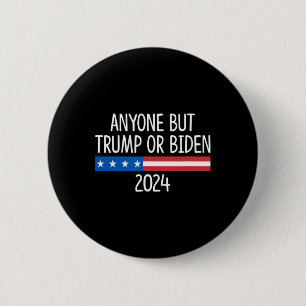 Chapa Redonda De 5 Cm Pero Trump O Biden 2024 -