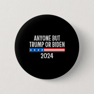 Chapa Redonda De 5 Cm Pero Trump O Biden 2024 - Estilo Vintage -