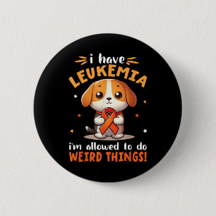 Chapa Redonda De 5 Cm Perro Beagle Tengo Leucemia Me Permiten Hacer Cosa