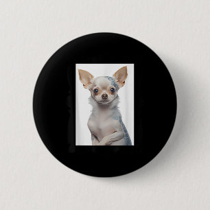 Chapa Redonda De 5 Cm Perro de Chihuahua Steampunk con perro de los tatu