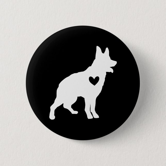 Chapa Redonda De 5 Cm Perro de ganado australiano (Anverso)