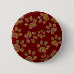 Chapa Redonda De 5 Cm perro de pie