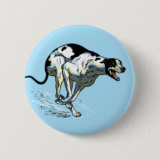 Chapa Redonda De 5 Cm perro de raza greyhound inglés