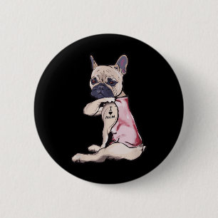 Chapa Redonda De 5 Cm Perro divertido Pitbull Me Encanta Mamá Tattoo Reg
