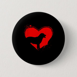 Chapa Redonda De 5 Cm Perro Labrador Retriever Corazón Forma San Valentí