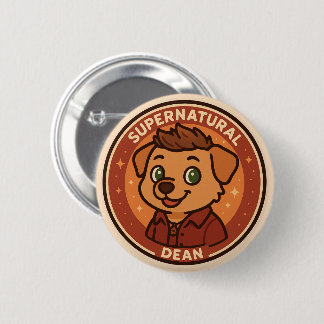 Chapa Redonda De 5 Cm Perro supernatural - Dean Pin