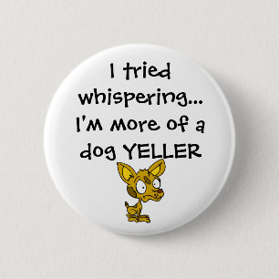 Chapa Redonda De 5 Cm Perro Yeller