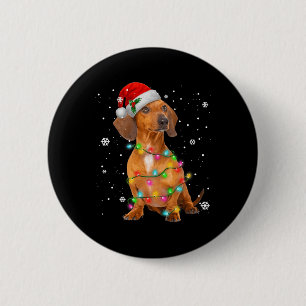 Chapa Redonda De 5 Cm Perros Dachshund Árbol Navidad Regalos Xmas Para M
