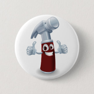 Chapa Redonda De 5 Cm Personaje de dibujos animados del martillo