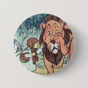 Chapa Redonda De 5 Cm Personajes antiguos de El mago de Oz, Camino de la