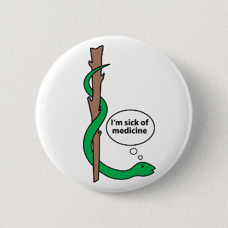 Chapa Redonda De 5 Cm Personal chistoso de Asclepius