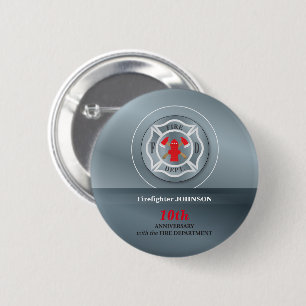 Chapa Redonda De 5 Cm Personalizable, aniversario con Departamento de Bo