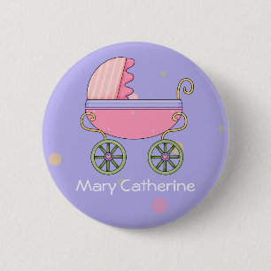 Chapa Redonda De 5 Cm Personalizable de favoritos de Baby Shower
