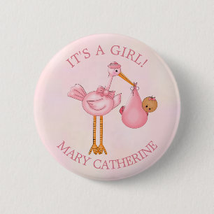 Chapa Redonda De 5 Cm Personalizable de favoritos de Baby Shower