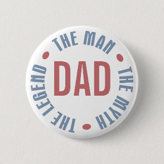Chapa Redonda De 5 Cm Personalizable de la leyenda del mito del hombre