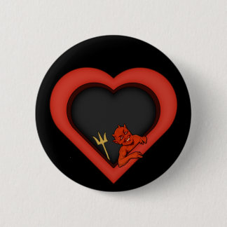Chapa Redonda De 5 Cm Personalizable del demonio amoroso