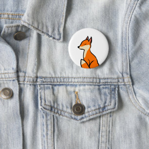 Chapa Redonda De 5 Cm Personalizable Fox
