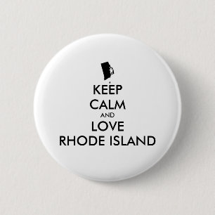 Chapa Redonda De 5 Cm Personalizable MANTENER LA CALMA Y AMAR LA ISLA RH