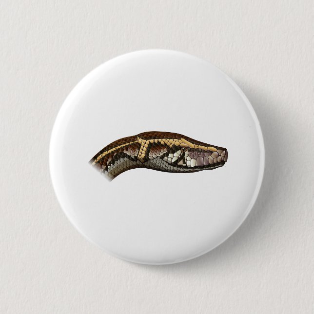 Chapa Redonda De 5 Cm Personalizado cabeza de serpiente (Anverso)