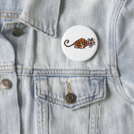 Chapa Redonda De 5 Cm Personalizado corriendo tigre