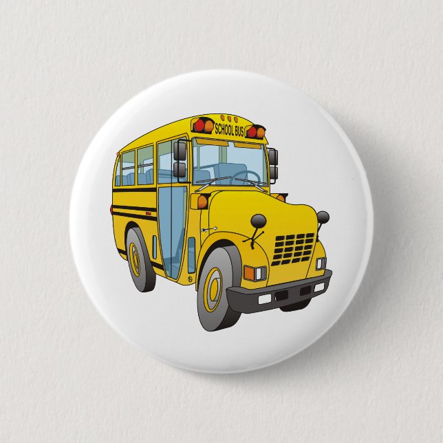 Chapa Redonda De 5 Cm Personalizado de autobús escolar (Anverso)