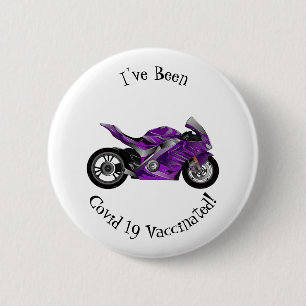 Chapa Redonda De 5 Cm Personalizado de motocicleta Purple