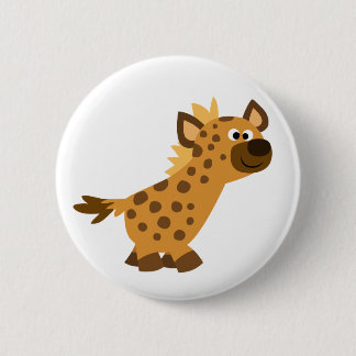 Chapa Redonda De 5 Cm Personalizado de paseo suave Hyena