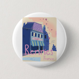 Chapa Redonda De 5 Cm Personalizado de Rennes France