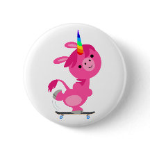 Personalizado de Skateboarding de Cute Unicorn