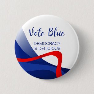Chapa Redonda De 5 Cm Personalizado elegante Fiesta democrático