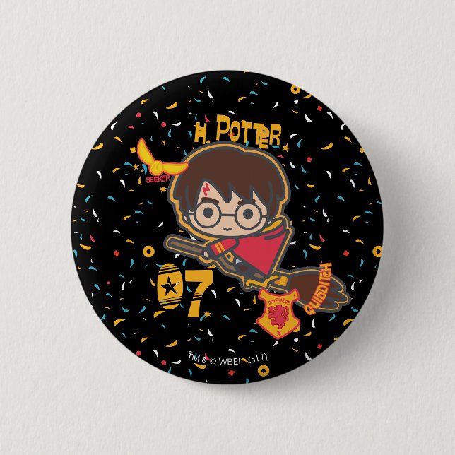 Chapa Redonda De 5 Cm Personalizado Harry Potter Quidditch Seeker (Anverso)