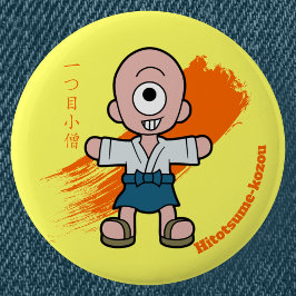 Chapa Redonda De 5 Cm Personalizado Hitotsume-Kozo Yokai | Folklore japo