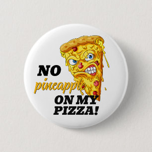 Chapa Redonda De 5 Cm Personalizado Ingredient Angry Pizza